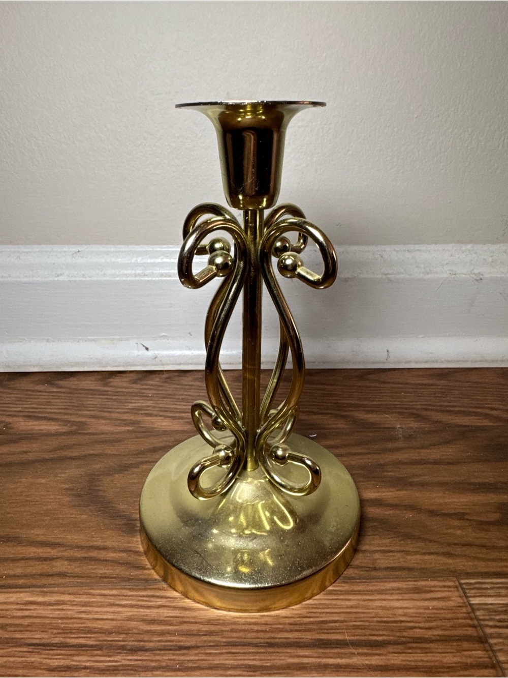 Brass Decorative Candle Holder - Gold Finish